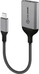 ALOGIC Ultra Series Įkrovimo Kombinuotas Adapteris - USB adapteris - 24 kontaktų USB-C (ki&scaron;tukas) į 24 kontaktų USB-C (lizdas) - 10 cm - Maitinimas + Garsas per USB, Palaiko Power Delivery 3.0 - Juoda