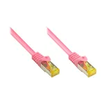 RJ45 jungiamasis kabelis su Cat.7 neapdorotu kabeliu ir užrakto apsauga (RNS&reg;), S/FTP, PiMF, halogenų neturintis, 600MHz, OFC, rausvai violetinis, 2m, Good Connections&reg; (8070R-020M)