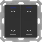 MDT BE-TAL550206.A1 KNX mygtukas &Scaron;viesa 55 2-jų kanalų RGBW Juodas matinis Žaliuzės 1