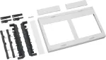 Hager UE22E4B. Produktfarbe: Schwarz, Wei&szlig;, Material: Kunststoff, Anzahl enthaltener Produkte: 1 St&uuml;ck(e). Breite: 500 mm, Tiefe: 125 mm, H&ouml;he: 300 mm