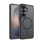 Crong Hybrid Matte Magnetic dėklas Samsung Galaxy S26+ &mdash; TPU + PC, juoda