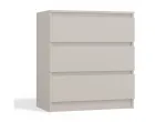 Komoda MALWA M3 &ndash; 3 stalčiai, 700&times;750&times;400 mm, medžio drožlių plok&scaron;tė, matinis kashmiras