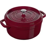 Ketaus apvalus kokotas Staub La Cocotte 3,85 L, Bordo spalva