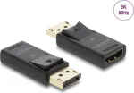 DELOCK Active DisplayPort 1.4 į HDMI adapteris 8K su HDR funkcija, maitinamas USB