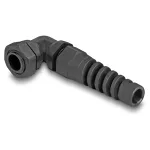 DeLOCK kabelio įvadas 90&deg; kampu PG7 juodas, įtempimą mažinantis
