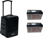 Ne&scaron;iojama belaidė PA sistema Omnitronic MOM-10BT4 su Bluetooth, 2x įkraunama baterija