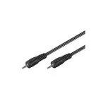 Wentronic Goobay 3,5 mm Jack jungiamasis laidas HQ, juodas, 5 m - 3,5 mm ki&scaron;tukas (3 kontaktų, stereo) > 3,5 mm ki&scaron;tukas (3 kontaktų, stereo) (51660)