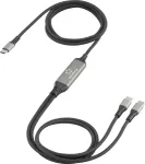 Renkforce USB kabelis USB 2.0 USB-C ki&scaron;tukas Juodas RF-6721084