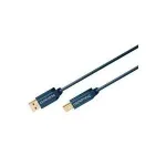 ClickTronic 3m USB 2.0 A/B m/m laidas mėlynas (70097)