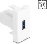 USB Type-A 5 Gbps modulis DELOCK Easy 45 &mdash; Type-A BU į Type-A, 5 Gbps