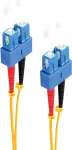shiverpeaks BS77827 Skaidulinis optinis kabelis 15 m SC OS1/OS2 Geltonas