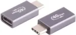 ShiverPeaks BS13-60004 USB 4.0 adapteris, USB-C ki&scaron;tukas&ndash;USB-C lizdas, metalinis