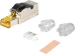 Tinklo jungtis helos RJ-45 M ekranuota Cat 8.1 greitaeigiams Ethernet ry&scaron;iams