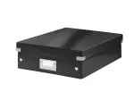 Leitz Click & Store WOW Medium Organiser Box, juoda, kartonas, 880 g