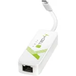 Techly USB 3.1 Type-C į RJ45 Gigabit Ethernet adapteris, baltas