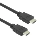 HDMI kabelis ACT AK3871 &mdash; 1 m, HDMI A tipo į A tipą, HDMI 2.0, 18 Gbit/s, ARC, auksuoti kontaktai, juodas