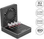 Delock USB 20 Gbps M.2 dokinimo stotis 4 x M.2 NVMe PCIe SSD su klonavimo ir i&scaron;trynimo funkcija
