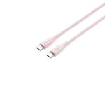 CANYON USB-C &ndash; USB-C kabelis 60W 1 m silikoninis Pink Sand