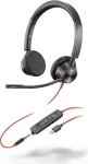 HP Poly Blackwire 3325 Stereo Microsoft Teams Sertifikuota Ausinė su USB-C, 3,5 mm Ki&scaron;tuku ir USB-C/A Adapteriu