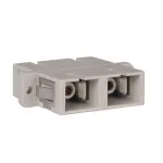 Tripp Duplex Fiber Optic MMF/SMF Multimode Singlemode Coupler SC/SC - Network Coupler - SC Multimode (Beige)