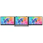 BLACKVIEW DCM8 Pro Dual 15.3 colio ne&scaron;iojamas IPS monitorius, 2x Full HD, 60Hz, USB-C, Mini HDMI, įmontuoti garsiakalbiai, HDR10, sulankstomas