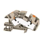 Weidm&uuml;ller AITB 16 BB 2C Montažinis gnybtų blokas, sraigtinis sujungimas, DIN bėgelis, 500V, 76A, 0.5-16 mm&sup2;, tamsiai smėlio spalvos