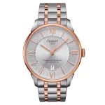 TISSOT T-Classic Chemin des Tourelles Vyri&scaron;kas Automatinis Laikrodis 42mm Nerūdijantis Plienas su Rožinio Aukso PVD