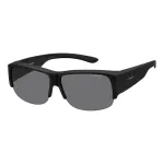 Polaroid Ancillaries PLD9007SDL5 Unisex Akiniai &ndash; Juodas Rėmas, Pilki Poliarizuoti Lę&scaron;iai