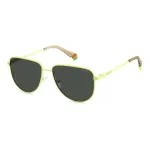 Polaroid PLD6196SX4ANF Unisex Akiniai Nuo Saulės &ndash; Juodas Kvadratinis Rėmas su Pilkais Poliarizuotais TAC Lę&scaron;iais 56/18/145 mm