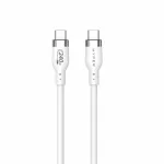HYPER HyperJuice 240W Silikoninis USB-C į USB-C laidas (1 m) &ndash; Baltas