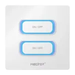 MIBOXER ESW2 2-Gang Smart Switch WiFi + 2,4GHz Motion Sensor Dimmer, skirtas Milight/Miboxer (baltas)
