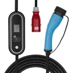 Akyga AK-EC-22 ne&scaron;iojamas elektromobilio įkroviklis, Type 2, CEE 5 kontaktų ki&scaron;tukas, trifazis, 32 A, 22 kW, LCD, 5 m