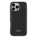AUDI Synthetic Leather MagSafe Hard Case, skirta iPhone 16 Pro Max 6,9 inch (juoda) | Kur.lt