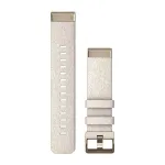 Garmin QuickFit 20mm Nylon Watch Strap for Fenix 5S/5S+/6S/7S - Cream with Cream-Gold Buckle