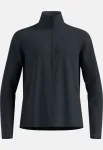 Odlo Grid Fleece Mid Layer Full Zip Jacket - Black Melange, Size L