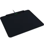 Razer HyperFlux V2 belaidžio įkrovimo žaidimų pelės kilimėlis su įkrovimo pulteliu, kietas variantas, 360 x 311 mm, juodas