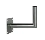 CORAB USL-48/250AL Kampinis sieninis laikiklis 48 mm strypui, 250 mm i&scaron;ky&scaron;a, aliuminis, sidabrinis