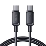 Joyroom USB-C į USB-C greito įkrovimo laidas S-CC100A141B 120cm 60W 5A Juodas