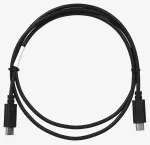 USB 2.0 USB-C į USB-C laidas LANBERG CA-CMCM-10CU-0010-BK 1 m, juodas, 480 Mbit/s, auksuoti kontaktai