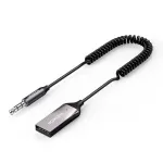 UGREEN CM309 belaidis Bluetooth 5.0 garso imtuvas, USB, 3,5 mm AUX i&scaron;vadas, juodas