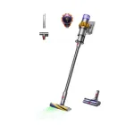Dyson V15 Detect Absolute belaidis dulkių siurblys, nerūdijančio plieno, 240AW, LCD ekranas, 60 min veikimo trukmė