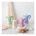 Bialetti Moka Exclusive 6TZ (9064) &ndash; puodukas espresso kavai ant viryklės, rožinis