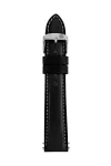 Zeppelin Genuine Leather Watch Strap Black 20mm