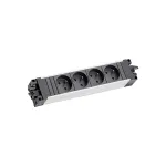 Bachmann STEP ALU 6x UTE GST18 France &ndash; 6 lizdų aliumininis ilgintuvas su GST18 įvadu, 230V/16A, 3680W, sidabrinis/juodas