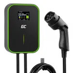 Krovimo stotelė elektromobiliams Green Cell EV14 22 kW juodas aliuminis sieninis