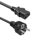QOLTEC 54627 Schuko į IEC C13 maitinimo laidas 3m 3x1mm&sup2; juodas