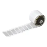 BRADY M710 etikečių juosta &ndash; baltas poliesteris, 31,75 mm x 25,4 mm, nuolatiniai klijai, 2500 etikečių/ritinyje