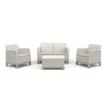 KETER Sodo baldų komplektas Scandi Forma 2 vietų rinkinys pebble grey/light beige