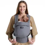 Momcozy BC001 kūdikių ne&scaron;ynė nuo naujagimio iki mažylio, medvilnė, pilka