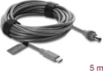 Delock USB Type-C į DC 5,5 x 2,1 mm maitinimo kabelis Starlink Mini, 5 m, pilkas (91822)